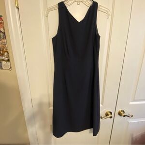 Talbots Classic Navy Midi Dress